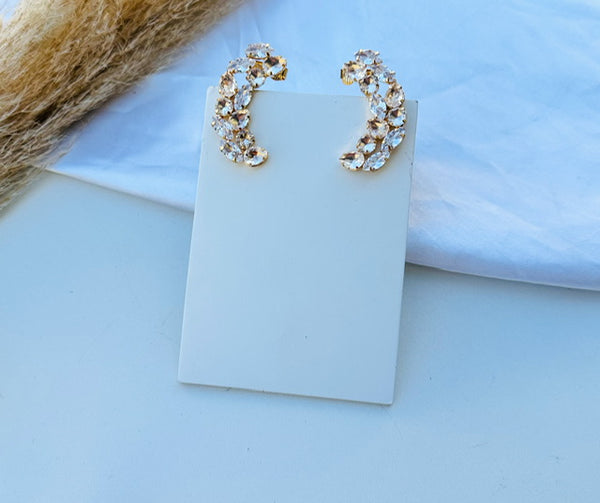 Ear Cuff de Zircônia Cristal Mularque