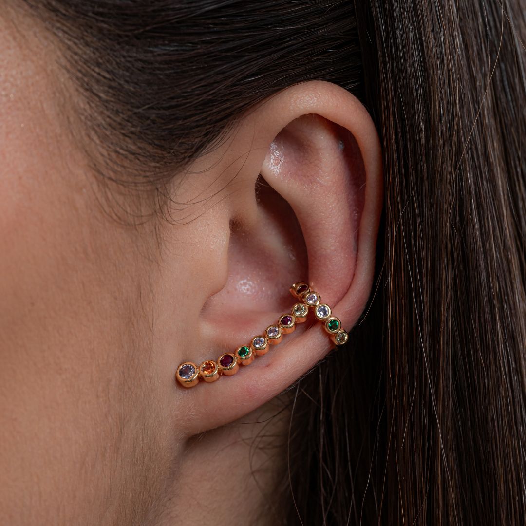 Ear Cuff Stick de Zircônia Collor