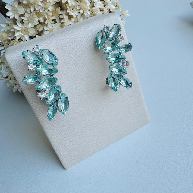 Ear Curf Azul Esmerveado Charloty Prata