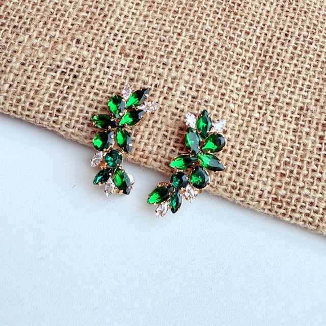 Ear Curf de Pedraria Esmeralda - Lidy