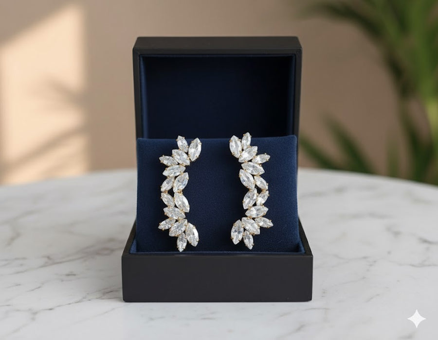 Earkuff de Zircônia Dalia Cristal