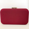 Clutch Vinho Marsala com Detalhe Dourado