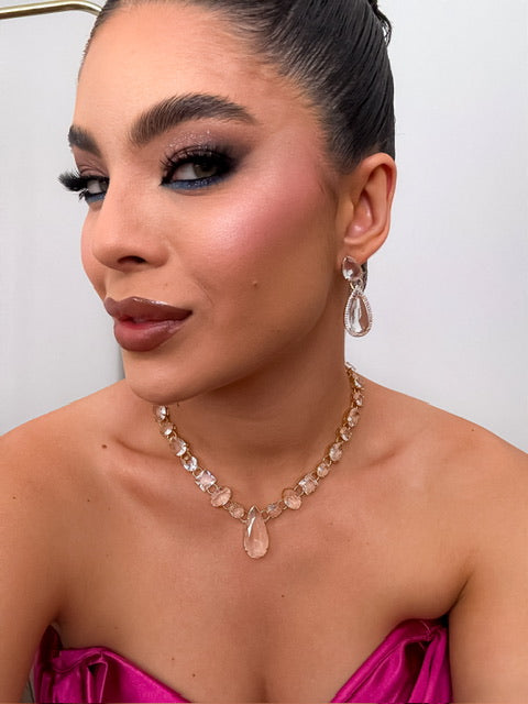 Kit 4 Peças Cristal Barbara em Zircônia