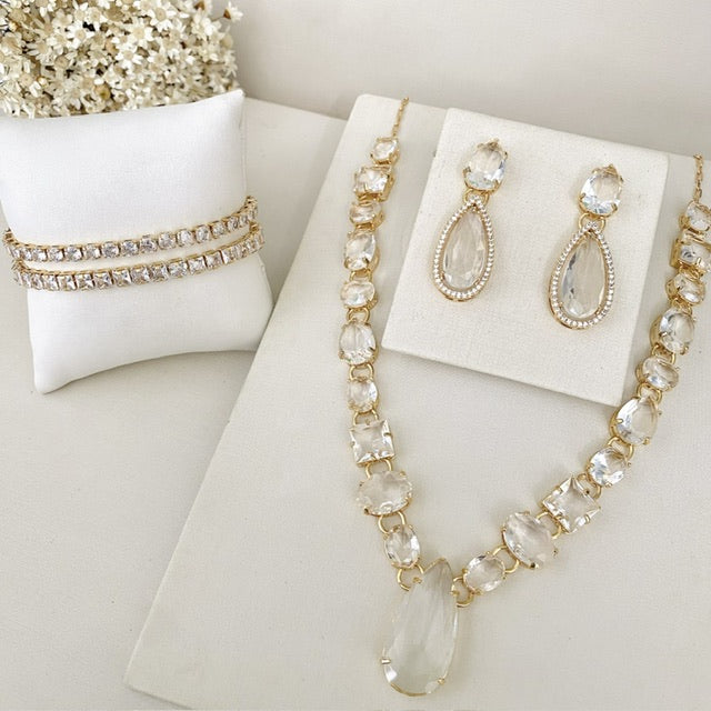 Kit 4 Peças Cristal Barbara em Zircônia