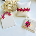 KIT BRINCO, BRACELETE E ANEL REGULÁVEL ROSA PINK ARIEL
