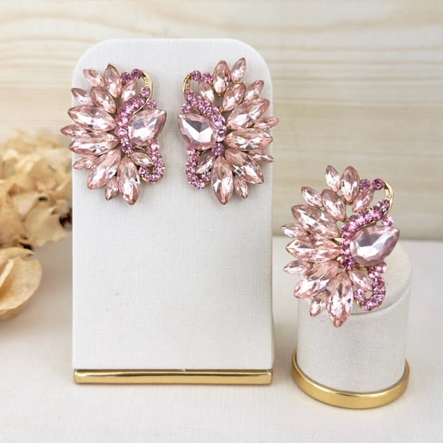 Kit Brinco e Anel Regulável Mello Nude Rosé Dourado