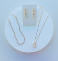 Kit Choker + Colar + Brinco Cristal de Zircônia