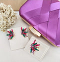 Kit Clutch, Anel e Brinco Guatemala Collor Dourado