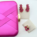 Kit Clutch, Anel Regulável e Ear Curf Taua Pink
