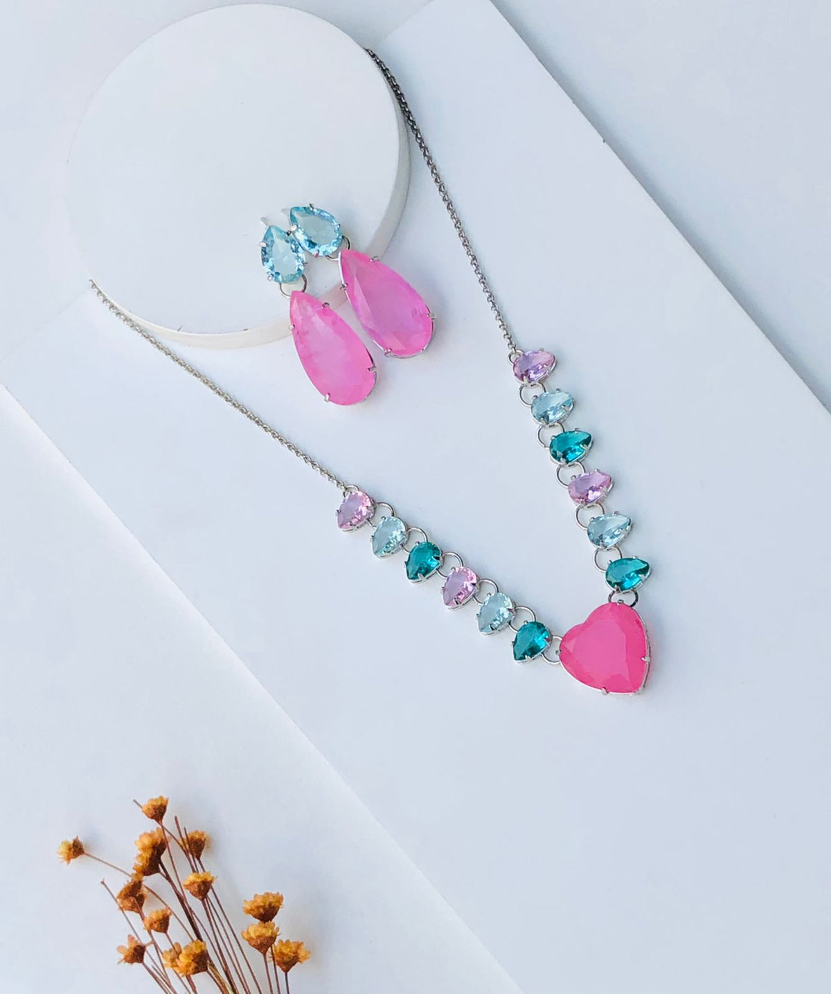 kit Colar e Brinco Luxo Alasca de Zircônia