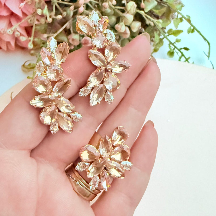 Kit Ear Curf e Anel Regulável de Zircônia Nude - Lidy