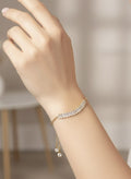 Pulseira Ajustável Cristal Rafas de Zircônia