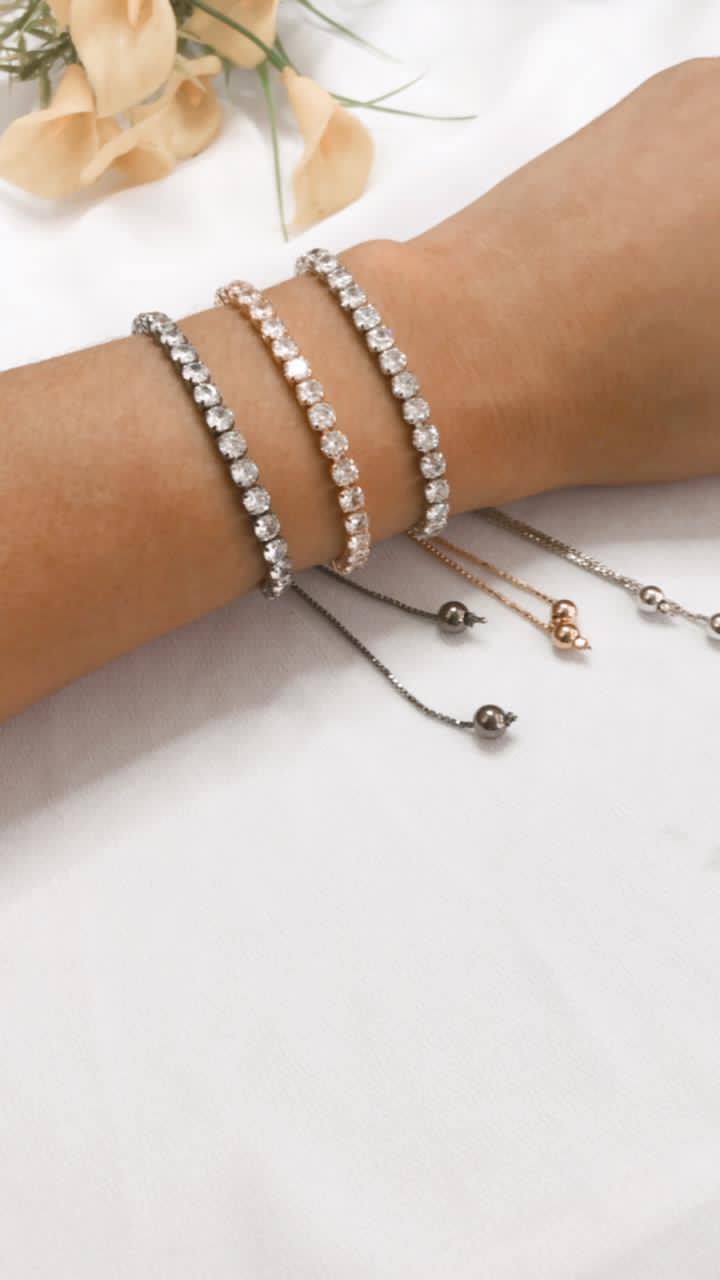 Pulseira De Zircônia Strass