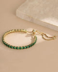 Pulseira de zircônia Strass Verde