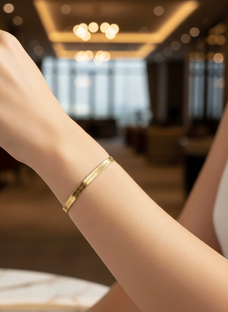 Pulseira Fita dourado