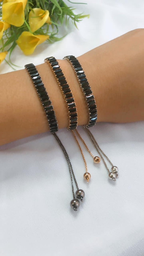 Pulseira Rafas de Zircônia Preta