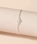 Pulseira Tifany Cristal em Prata
