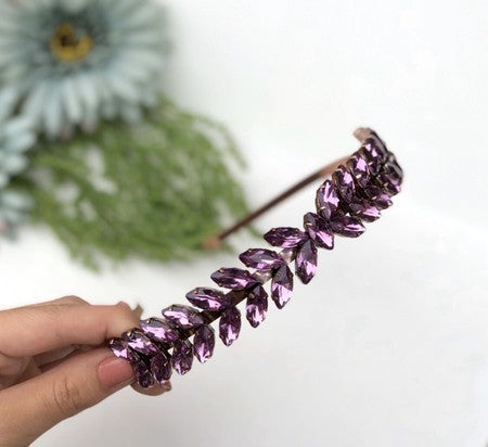 Tiara de Pedraria Cobre New Alexis