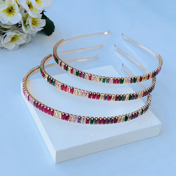 Tiara de Zirconia Rafas